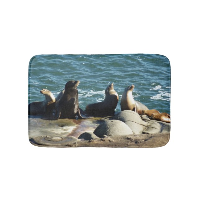 Tapis De Bain Lions de la mer de San Diego (Devant)