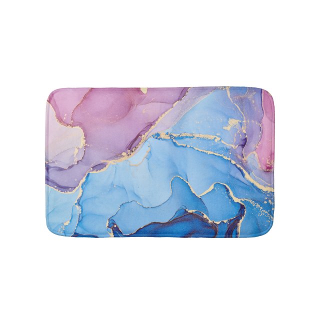 Tapis De Bain Liquide de teintes translucides : Encre d'alcool A (Devant)