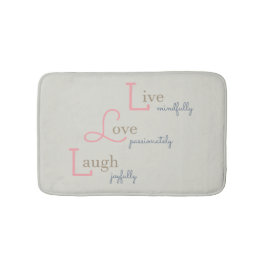 Tapis De Bain Live Love Laugh