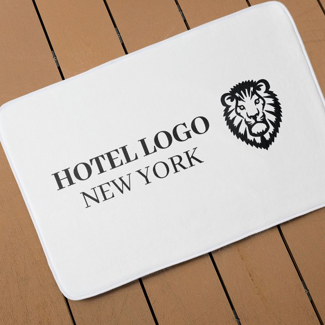 Tapis De Bain Logo de l'hôtel sur mesure (Custom Branded Amenities Hotel Logo Bath Mat
)