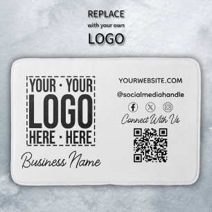 Tapis De Bain Logo d'entreprise personnalisé Entreprise Cool mod