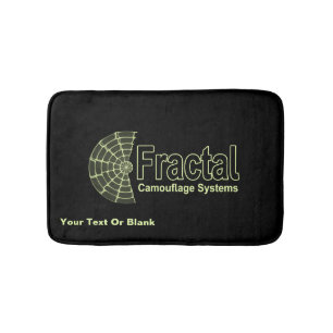 Tapis De Bain Logo des systèmes de camouflage fractal