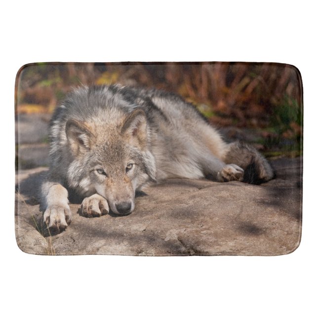 Tapis De Bain Loup de bois (Devant)
