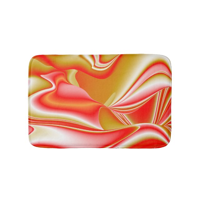 Tapis De Bain Love and Gold Abstrait 3D Rainbowart (Devant)