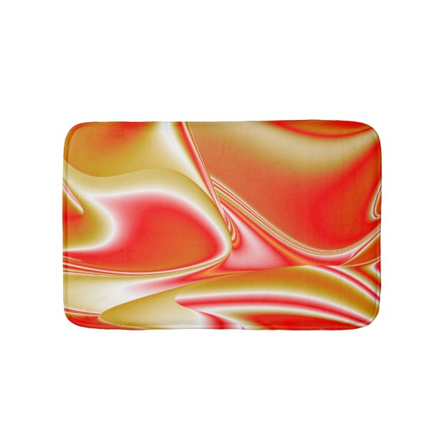 Tapis De Bain Love and Gold Abstrait 3D Rainbowart (Devant)