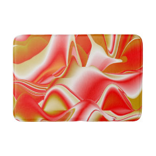 Tapis De Bain Love and Gold Abstrait 3D Rainbowart