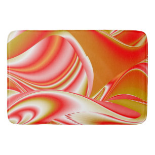 Tapis De Bain Love and Gold Abstrait 3D Rainbowart