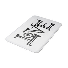 Tapis De Bain Love word typography