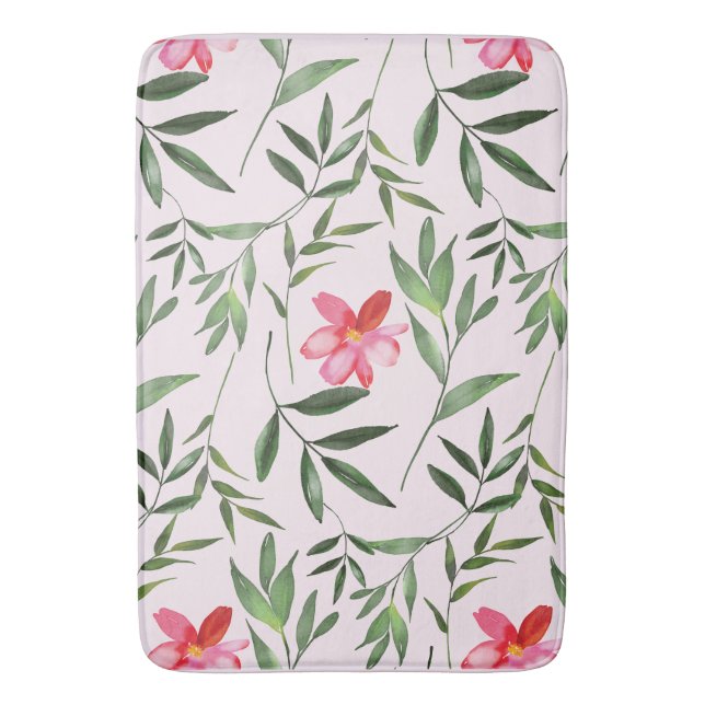 Tapis De Bain Lumière florale Whimsical et belle (devant Vertical)
