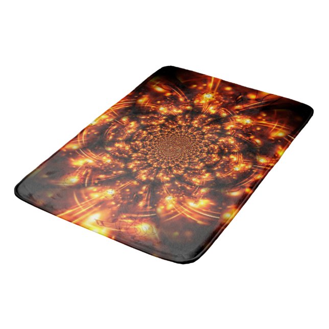 Tapis De Bain Lumières à étincelles dorées (Angle)