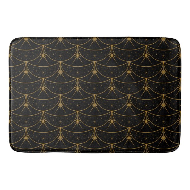 Tapis de bain Lunes et Étoiles (3 Tailles) (Devant)