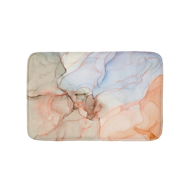 Tapis De Bain Luxe Abstrait : Art de l'encre d'alcool (Devant)