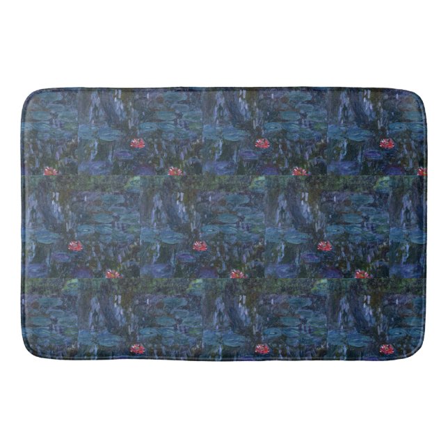 Tapis De Bain Lys d'eau Monet et réflexions d'un saule (Devant)