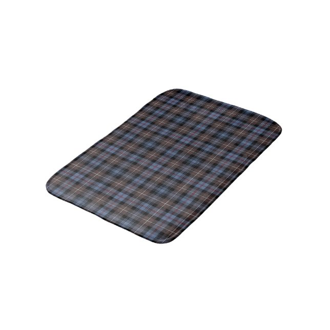 Tapis De Bain Mackenzie Clan bleu Patiné et taran Brown (Angle)
