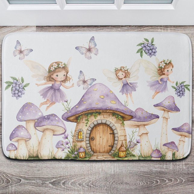 Tapis De Bain Magic Fairies Purple Garden (Créateur téléchargé)