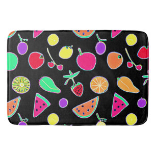 Tapis De Bain Magie de néon tropique radiant