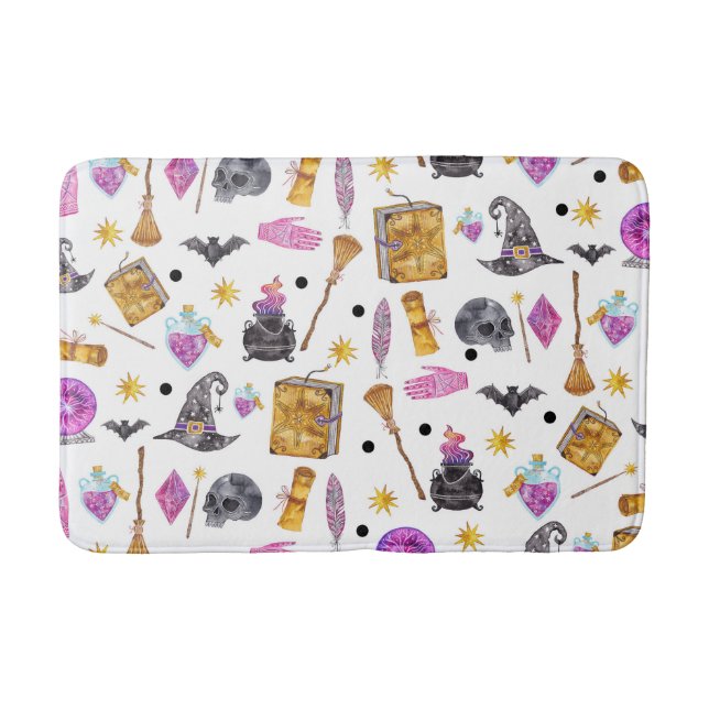 Tapis De Bain Magie fantaisiste d'Halloween festive et magique (Devant)