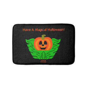 Tapis De Bain Magique Halloween Citrouille petit bain mat