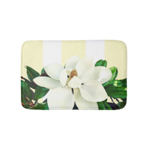 Tapis De Bain Magnolia Bloom   Jaune et blanc triés