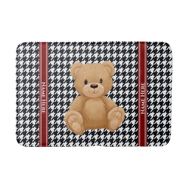 Tapis De Bain Maison de l'ours à carreaux, (Devant)