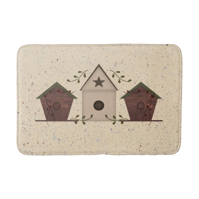Tapis De Bain Maison d'oiseaux primitive Mat de bain (Devant)