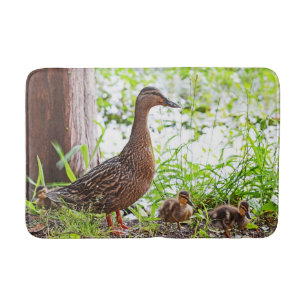 Tapis De Bain Mallard et Ducklings par Shirley Taylor