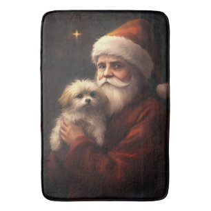 Tapis De Bain Maltais avec Noël Festif du Père Noël