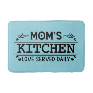 Tapis De Bain Maman mignonne amour cuisine mot art 
