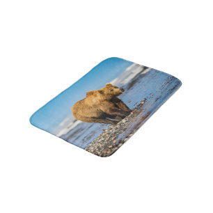 Tapis De Bain Maman ours regarde ses deux enfants