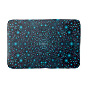 Tapis De Bain Mandala bleu magique