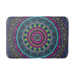 Tapis De Bain mandala coloré