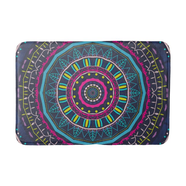 Tapis De Bain mandala coloré (Devant)