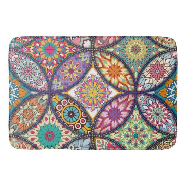 Tapis De Bain Mandala Motif - Mat de bain (Devant)