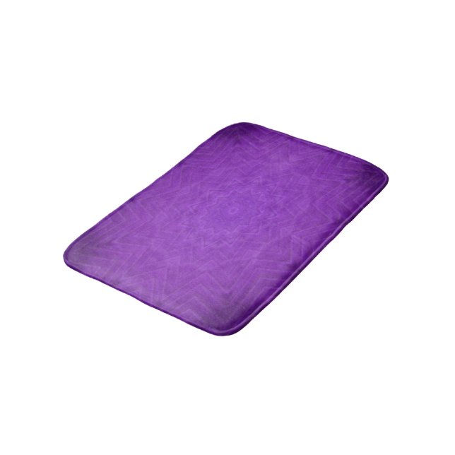 Tapis De Bain Mandala Mystique Violet (Angle)