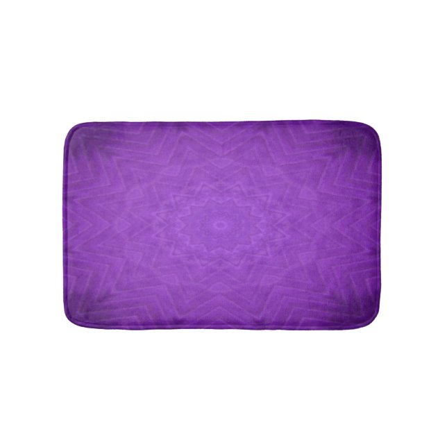 Tapis De Bain Mandala Mystique Violet (Devant)