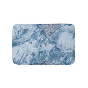 Tapis De Bain Marbre bleu et Parties scintillant