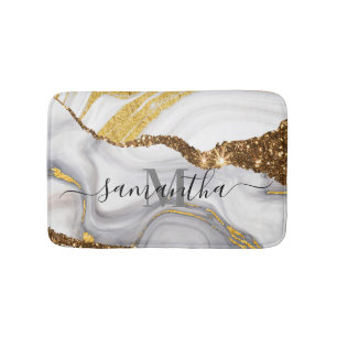 Tapis De Bain Marbre et Parties scintillant