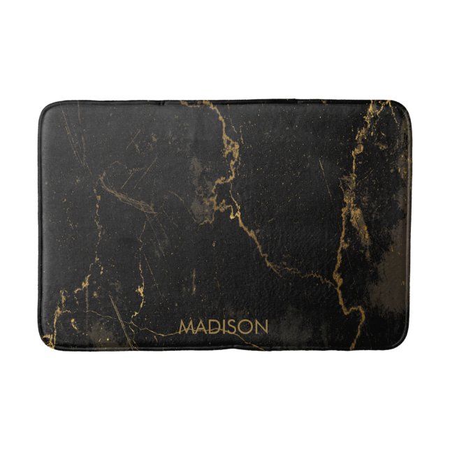 Tapis De Bain Marbre noir d'or (Devant)