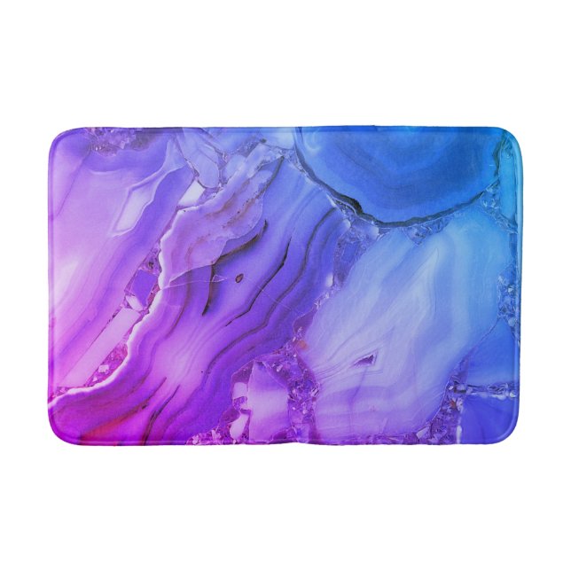 Tapis De Bain Marbre violet exotique (Devant)