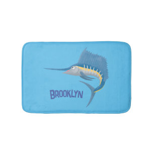 Tapis De Bain Marée de plaisance de l'espadon