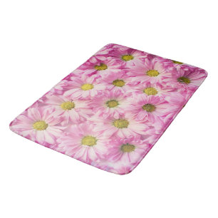 Tapis de bain - marguerites roses de Gerbera