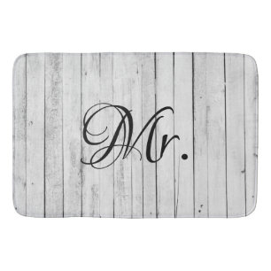Tapis De Bain Mari Son et ses M. et Mme Bride Groom Rustique