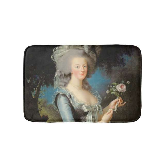 Tapis De Bain Marie Antoinette avec un rose, 1783 (Devant)