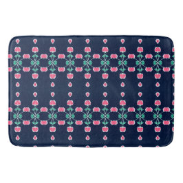 Tapis De Bain Marine bleu rose et vert