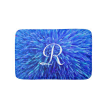 Mat-Bain-Bain-Bain-Bain-Plush Abstrait Bleu