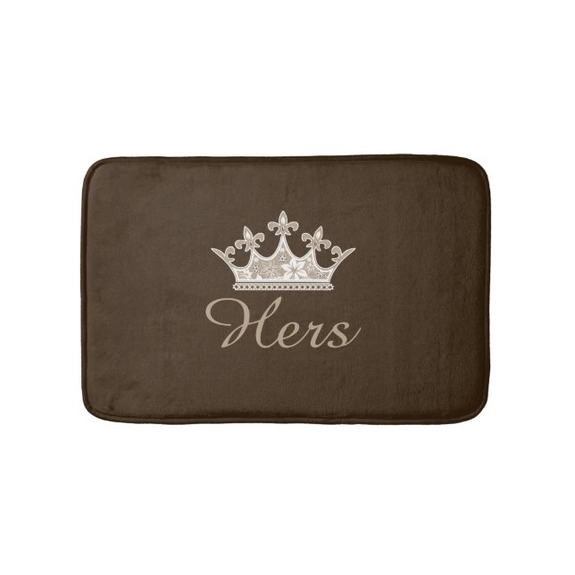 Tapis De Bain Mat de bain à cheveux Brown (Devant)