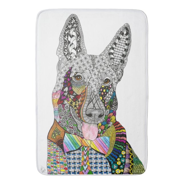 Tapis De Bain Mat de bain berger allemand (devant Vertical)