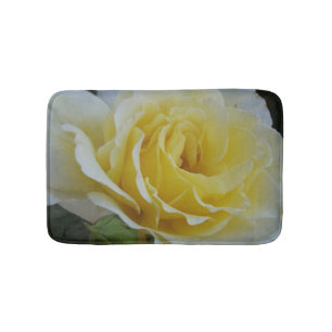 Tapis De Bain Mat de bain blanc et jaune rose