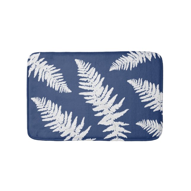 Tapis De Bain Mat de bain botanique Indigo Fern (Devant)