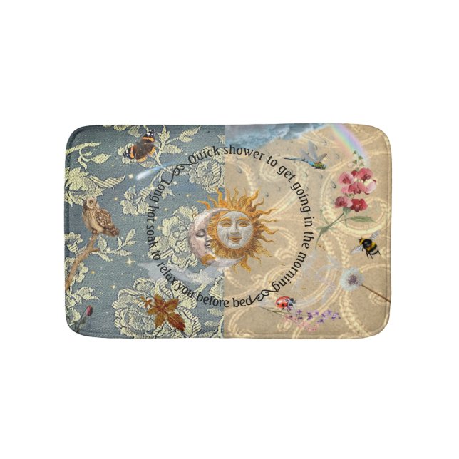 Tapis De Bain Mat de bain de jardin cosmique (Devant)